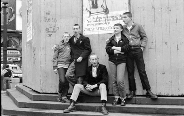 skinhead and skinhead girls piccadilly 1980, by gavin watson

Bev carver, Symond lawes, skinny jim, jayne and nigel buzby