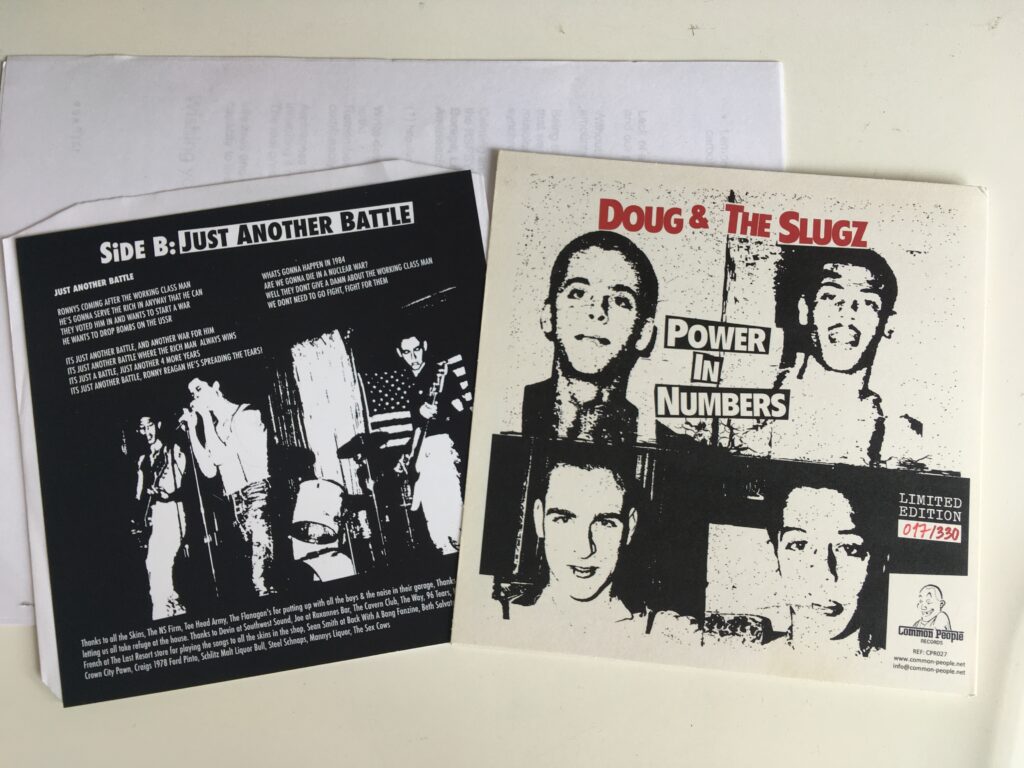 Vinyl Ltd Edition Doug & The Slugz Just Another Battle 7