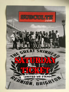 Great Skinhead Reunion Brighton Saturday Ticket